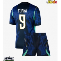 Brazil Matheus Cunha #9 Replica Away Minikit World Cup 2026 Short Sleeve (+ pants)